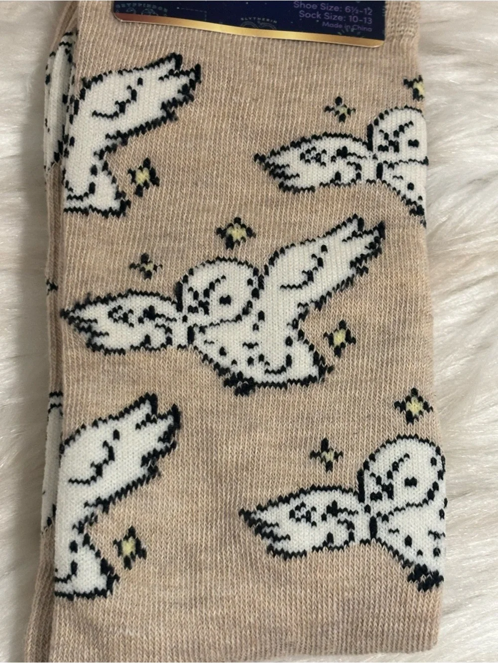 The Wizarding World of Harry Potter Socks - Hedwig NEW